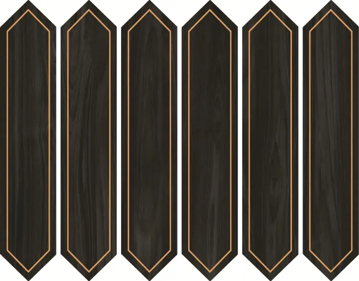 Diamante - B Wood + Golden Border