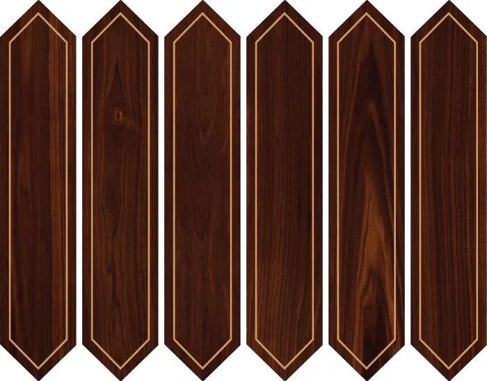 Diamante - B Wood + Golden Border