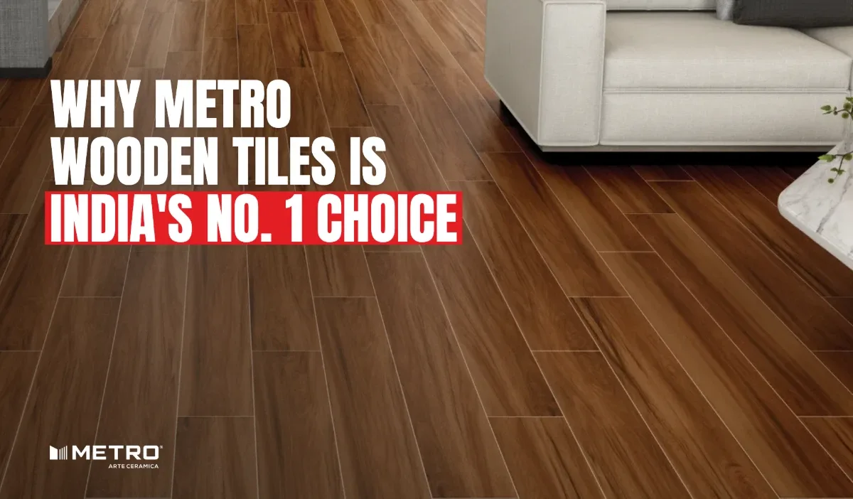 Why Metro Wooden Tiles is India's No. 1 Choice: a room floored with Metro 150x900mm wood-look planks